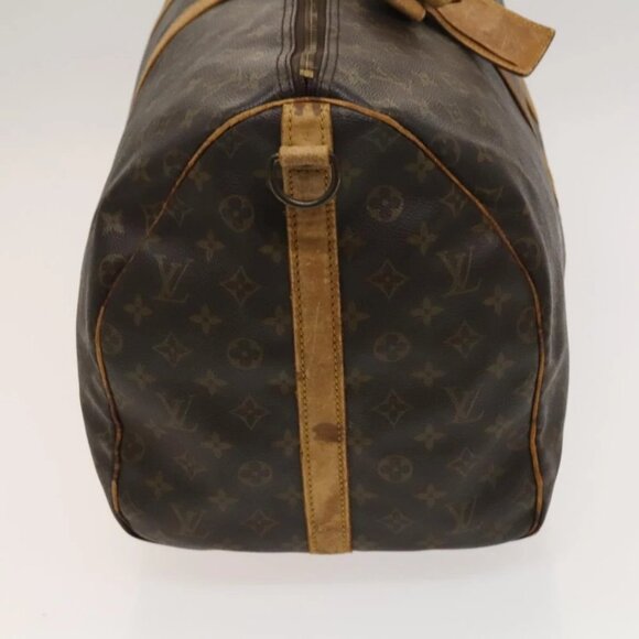 LOUIS VUITTON Monogram Keepall Bandouliere 55 Boston Bag M41414 LV Auth bs26511 - Picture 5 of 15